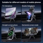 A001 15W Wireless Charging Electric Vacuum Adsorption Car Phone Holder - Image 10