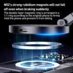 D1 15W Electric Vacuum Adsorption Car Wireless Charging Phone Holder - Image 8