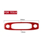 For Tesla Model 3 2017-2022 / Y 2020-2024 Carbon Fiber Car Front Reading Light Panel Decorative Sticker - Image 4