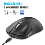 HXSJ T68 3 Modes Wired 2.4G BT5.1 Wireless Lightweight Gaming Mouse - Image 10