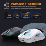 HXSJ T68 3 Modes Wired 2.4G BT5.1 Wireless Lightweight Gaming Mouse - Image 3