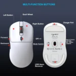 HXSJ T68 3 Modes Wired 2.4G BT5.1 Wireless Lightweight Gaming Mouse - Image 9