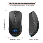 HXSJ T26 Dual Modes 2.4G BT5.1 Rechargeable Wireless Mouse - Image 12