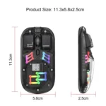 HXSJ T200 Dual Modes 2.4G BT5.0 Transparent RGB Wireless Mouse - Image 7