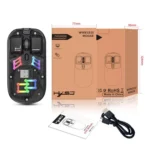 HXSJ T200 Dual Modes 2.4G BT5.0 Transparent RGB Wireless Mouse - Image 8