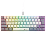 HXSJ V400 Wired Color Matching RGB Backlit Membrane Keyboard 63 Key Caps, Cable Length: 1.7m - Image 2