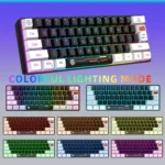 HXSJ V700WB Wired RGB Backlit Membrane Keyboard 61 Key Caps, Cable Length: 1.7m - Image 3
