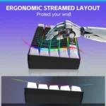 HXSJ V700WB Wired RGB Backlit Membrane Keyboard 61 Key Caps, Cable Length: 1.7m - Image 7