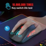 HXSJ X200 3600DPI Colorful Luminous Wired Mouse, Cable Length: 1.5m - Image 2