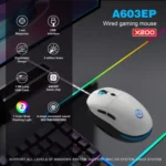 HXSJ X200 3600DPI Colorful Luminous Wired Mouse, Cable Length: 1.5m - Image 6