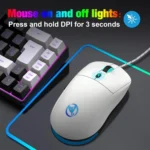 HXSJ X200 3600DPI Colorful Luminous Wired Mouse, Cable Length: 1.5m - Image 7
