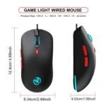 HXSJ X200 3600DPI Colorful Luminous Wired Mouse, Cable Length: 1.5m - Image 10