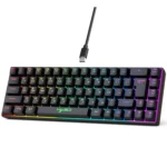 HXSJ V200 Russian Version Wired RGB Backlit Mechanical Keyboard 68 Key Caps, Cable Length: 1.7m - Image 12