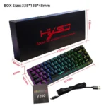 HXSJ V200 Russian Version Wired RGB Backlit Mechanical Keyboard 68 Key Caps, Cable Length: 1.7m - Image 14