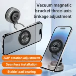 G511 Three-axis Folding Vacuum Adsorption Magnetic Car Phone Holder - Image 2