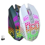 HXSJ T500 Hole Mouse 2.4G Backlight Rechargeable Wireless Mouse - Image 2