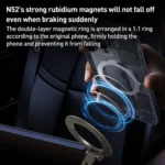 G712 Three-axis Folding Vacuum Adsorption Magnetic Car Phone Holder - Image 8