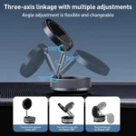 K10A Three-axis Folding Vacuum Adsorption Magnetic Car Phone Holder - Image 3
