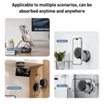 K10A Three-axis Folding Vacuum Adsorption Magnetic Car Phone Holder - Image 8