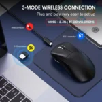 HXSJ T700 Tri-mode Lightweight Wireless Mouse - Image 7