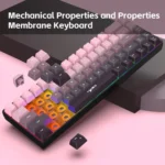 HXSJ V200 Gradient Color 68-key RGB Backlight Wired Membrane Keyboard - Image 4