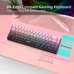 HXSJ V200 Gradient Color 68-key RGB Backlight Wired Membrane Keyboard - Image 5