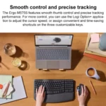 Logitech ERGO M575S Trackball Professional CAD Work Wireless Bluetooth Mouse - Image 8