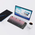 HXSJ L400 Three-mode Wireless RGB Light Thin Film 81 Keys Keyboard - Image 20
