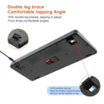 HXSJ L400 Three-mode Wireless RGB Light Thin Film 81 Keys Keyboard - Image 10