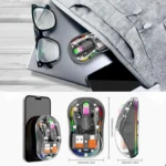 HXSJ M333 Three Modes Transparent Wireless Mouse - Image 6