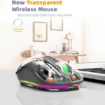 HXSJ M333 Three Modes Transparent Wireless Mouse - Image 7