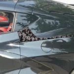 4pcs/Set Forged Gold Foil Carbon Fiber Car Rear Sides Decorative Sticker for Chevrolet Corvette C8 2020-, Left and Right Driver - Image 3