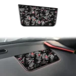 Forged Gold Foil Carbon Fiber Car Front Passenger Seat Panel Decorative Sticker for Chevrolet Corvette C8 2020-, Left Driver