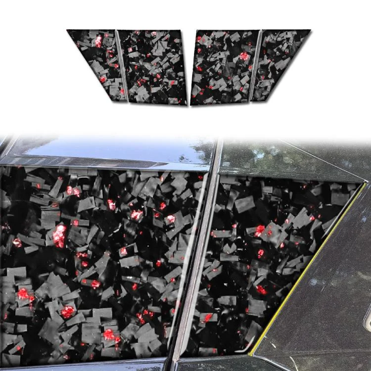 EDA008208101A.webp 4pcs/Set Forged Gold Foil Carbon Fiber Car Roof Camera Sides Decorative Sticker for Chevrolet Corvette C8 2020-, Left and Right Driver - Image 1