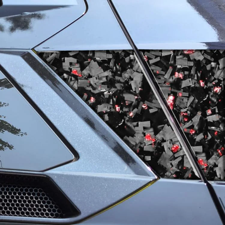 EDA008208101A_3.webp 4pcs/Set Forged Gold Foil Carbon Fiber Car Roof Camera Sides Decorative Sticker for Chevrolet Corvette C8 2020-, Left and Right Driver - Image 4