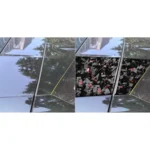 4pcs/Set Forged Gold Foil Carbon Fiber Car Roof Camera Sides Decorative Sticker for Chevrolet Corvette C8 2020-, Left and Right Driver - Image 5