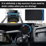 For Suzuki Jimny JB74 / JB64 2019- Car Automatic Transmission AT Central Control Storage Box, with Anti-slip Mats - Image 4