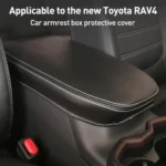 Car Central Armrest Box Protective Leather Cover for Toyota RAV4 2000 - Image 2