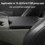 Car Central Armrest Box Protective Leather Cover Mat for Ford F150 2015-2022 - Image 2