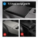 Car Central Armrest Box Protective Leather Cover Mat for Ford F150 2015-2022 - Image 8