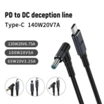 1.8m 140W Type-C to DC Laptop Charging Cable - Image 3