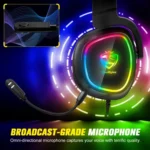 ONIKUMA S22 RGB Head-mounted Wired Gaming Earphone - Image 3