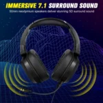 ONIKUMA S22 RGB Head-mounted Wired Gaming Earphone - Image 5