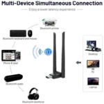 RE-902 External Dual Antenna Bluetooth WiFi 2 in 1 Computer Driver-free USB Network Adapter - Image 6
