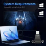 RE-902 External Dual Antenna Bluetooth WiFi 2 in 1 Computer Driver-free USB Network Adapter - Image 7
