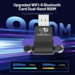 RE-902 External Dual Antenna Bluetooth WiFi 2 in 1 Computer Driver-free USB Network Adapter - Image 8