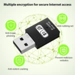 RE-905 Built-in Antenna Bluetooth WiFi 2 in 1 Computer Driver-free USB Network Adapter - Image 6