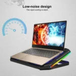 NUOXI YL-018 5-Core Fans Ultra-quiet Laptop Cooler RGB Light Cooling Holder - Image 4