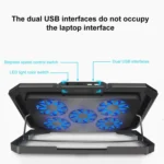 NUOXI YL-018 5-Core Fans Ultra-quiet Laptop Cooler RGB Light Cooling Holder - Image 6
