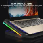 NUOXI YL-018 5-Core Fans Ultra-quiet Laptop Cooler RGB Light Cooling Holder - Image 7